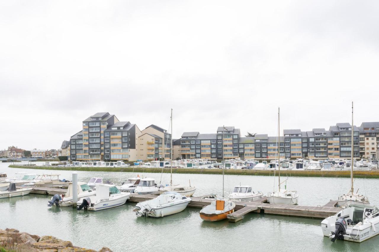 Ferienwohnung Le Greement - Appt Vue Sur Le Port Courseulles-sur-Mer Exterior foto